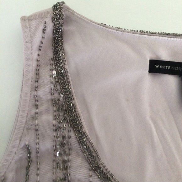 WHITE HOUSE BLACK MARKET EMBELLISHED TANK TOP SMALL - Picture 9 of 16